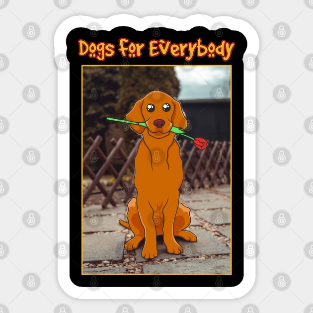 DOGS FOR EVERBODY Sticker by AjiartD